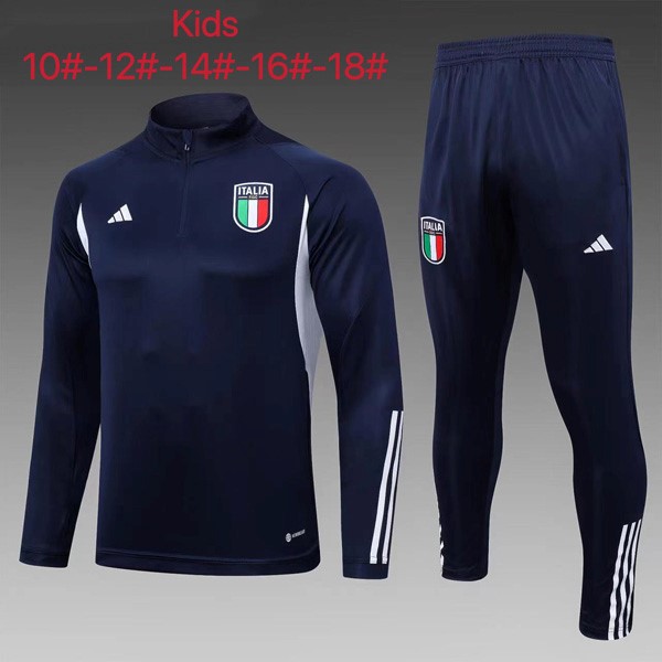 Kinder Trainingsanzug Italien 2023-2024 Blau